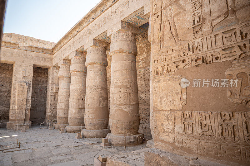 Medinet Habu神庙的柱子